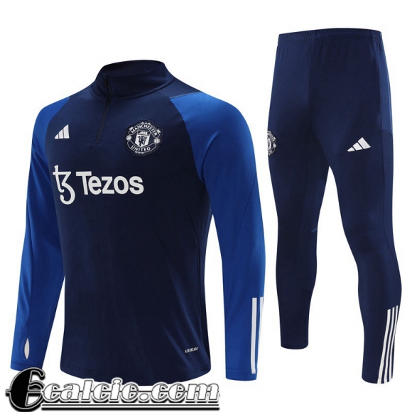 Tute Calcio Manchester United blu navy Uomo 23 24 A88