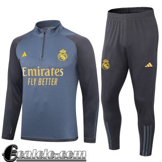 Tute Calcio Real Madrid grigio scuro Uomo 23 24 A119