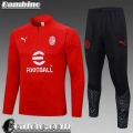 KIT: Tute Calcio AC Milan rosso Bambino 23 24 C35