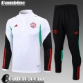 KIT: Tute Calcio Manchester United Bianco Bambino 23 24 C39