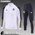 KIT: Full-Zip Real Madrid Bianco Bambino 23 24 C54