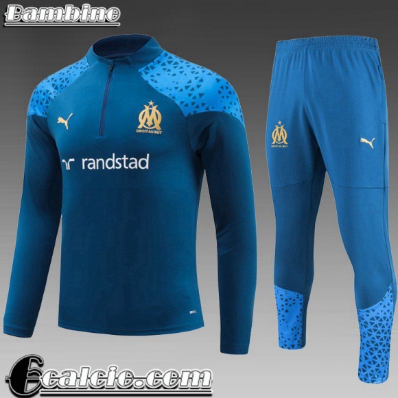 KIT: Tute Calcio Marsiglia blu Bambino 23 24 C58