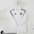 Real Madrid Piumino Calcio Cappuccio Bianco Uomo 22 23 DD115