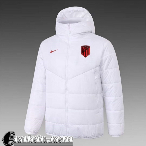 Atletico Madrid Piumino Calcio Cappuccio Bianco Uomo 22 23 DD118