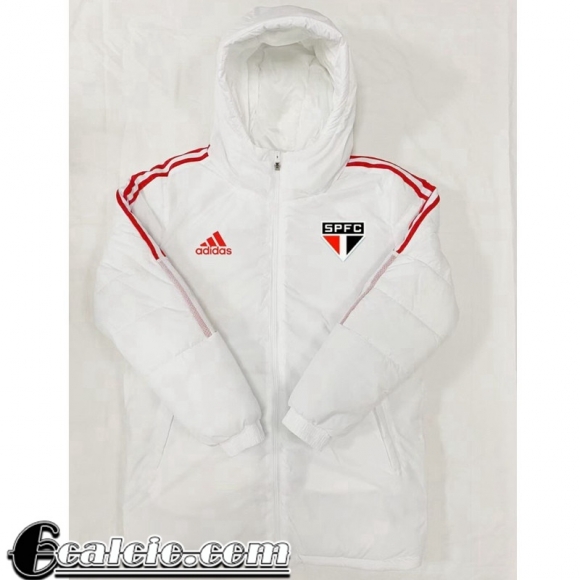 Sao Paulo Piumino Calcio Cappuccio Bianco Uomo 22 23 DD119