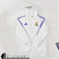 Real Madrid Piumino Calcio Cappuccio Bianco Uomo 22 23 DD121