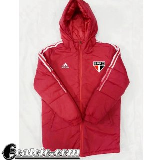 Sao Paulo Piumino Calcio Cappuccio rosso Uomo 22 23 DD122