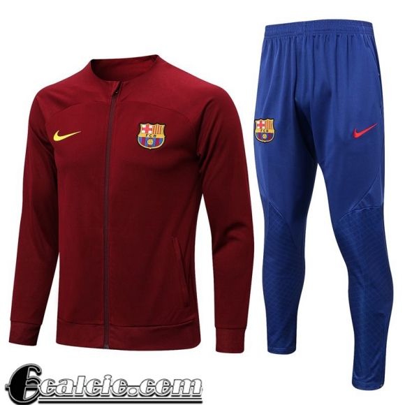 Barcelona Full Zip Giacca rosso scuro Uomo 22 23 JK569