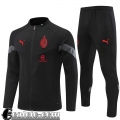 AC Milan Full Zip Giacca Nero Uomo 22 23 JK578