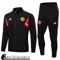 Manchester United Full Zip Giacca Nero Uomo 22 23 JK580