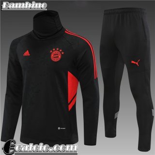 Bayern Monaco Tute Calcio Nero Bambini 22 23 TK418