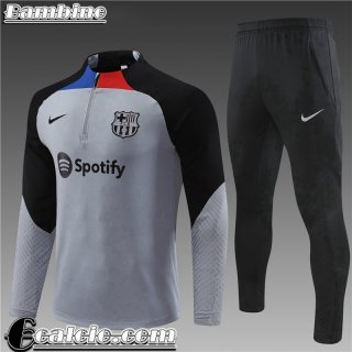 Barcelona Tute Calcio Grigio Bambini 22 23 TK427