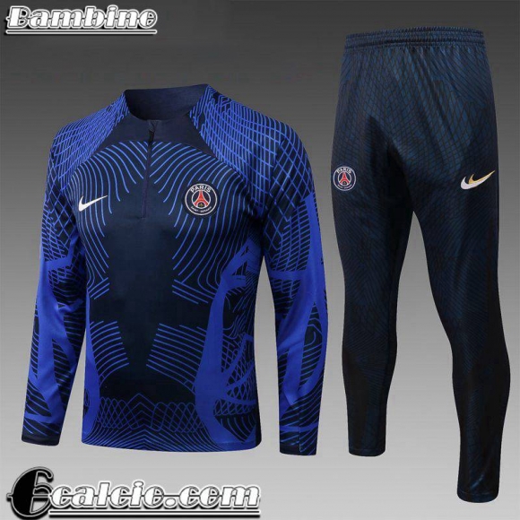 PSG Tute Calcio blu Bambini 22 23 TK433