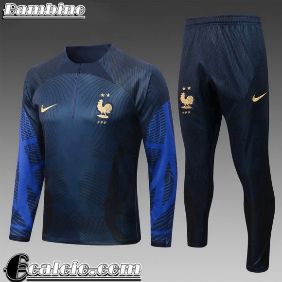 Francia Tute Calcio blu Bambini 22 23 TK435