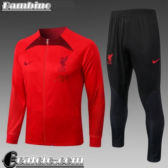 Liverpool Full Zip Giacca rosso Bambini 22 23 TK452