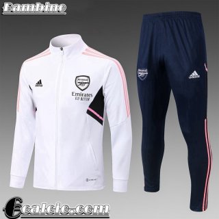 Arsenal Full Zip Giacca Bianco Bambini 22 23 TK464