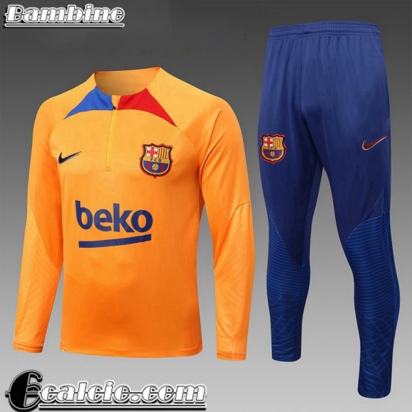 Barcelona Tute Calcio giallo Bambini 22 23 TK471