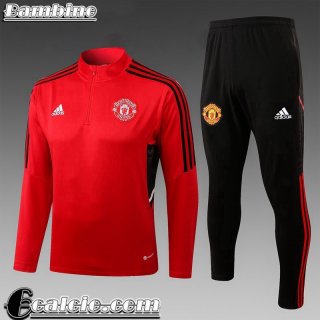 Manchester United Tute Calcio rosso Bambini 22 23 TK473