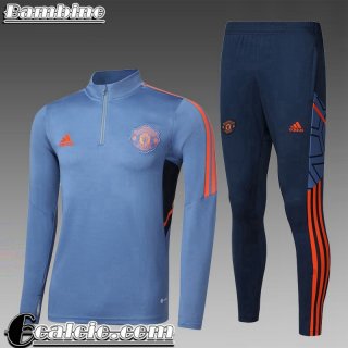 Manchester United Tute Calcio Grigio Bambini 22 23 TK481