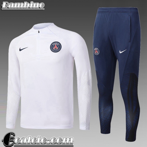 PSG Tute Calcio Bianco Bambini 22 23 TK482