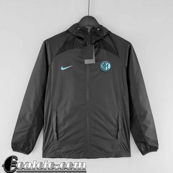 Inter Milan Giacca a vento Cappuccio Nero Uomo 22 23 WK169