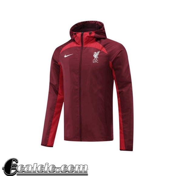 Liverpool Giacca a vento Cappuccio rosso Uomo 22 23 WK140