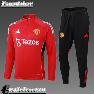 Tute Sportive Uomo Manchester United Bambini 25-26 C908 Tute Sportive Uomo Manchester United Bambini 25-26 C908