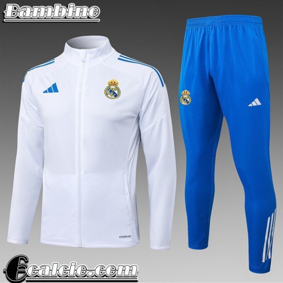 Full-Zip Giacca Real Madrid Bambini 25-26 C912 Full-Zip Giacca Real Madrid Bambini 25-26 C912