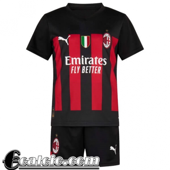 Maglie Calcio AC Milan Prima Bambini 2022 23