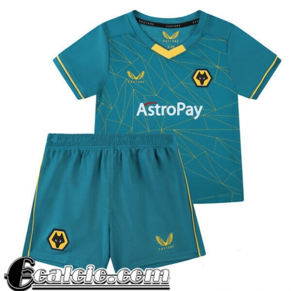 Maglie Calcio Wolverhampton Wanderers Seconda Bambini 2022 23