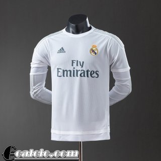 Real Madrid Retro Maglia Calcio Prima Uomo Manga Larga 15 16 FG1036 Real Madrid Retro Maglia Calcio Prima Uomo Manga Larga 15 16 FG1036