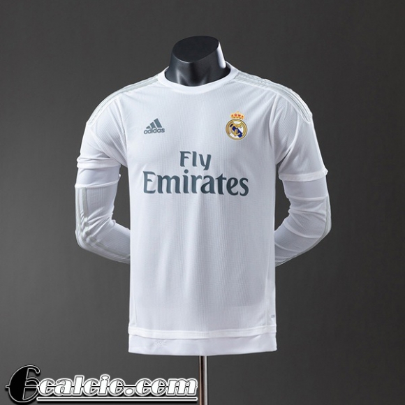 Real Madrid Retro Maglia Calcio Prima Uomo Manga Larga 15 16 FG1036 Real Madrid Retro Maglia Calcio Prima Uomo Manga Larga 15 16 FG1036