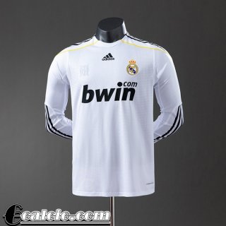 Real Madrid Retro Maglia Calcio Prima Uomo Manga Larga 09 10 FG1037 Real Madrid Retro Maglia Calcio Prima Uomo Manga Larga 09 10 FG1037