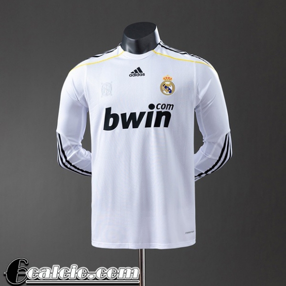 Real Madrid Retro Maglia Calcio Prima Uomo Manga Larga 09 10 FG1037 Real Madrid Retro Maglia Calcio Prima Uomo Manga Larga 09 10 FG1037
