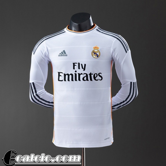 Real Madrid Retro Maglia Calcio Prima Uomo Manga Larga 13 14 FG1044 Real Madrid Retro Maglia Calcio Prima Uomo Manga Larga 13 14 FG1044
