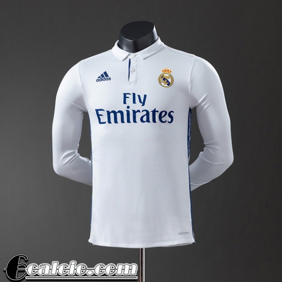 Real Madrid Retro Maglia Calcio Prima Uomo Manga Larga 16 17 FG1045 Real Madrid Retro Maglia Calcio Prima Uomo Manga Larga 16 17 FG1045