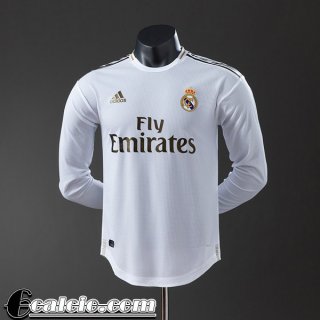 Real Madrid Retro Maglia Calcio Prima Uomo Manga Larga 19 20 FG1048 Real Madrid Retro Maglia Calcio Prima Uomo Manga Larga 19 20 FG1048