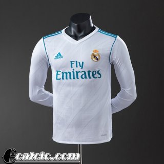 Real Madrid Retro Maglia Calcio Prima Uomo Manga Larga 17 18 FG1051 Real Madrid Retro Maglia Calcio Prima Uomo Manga Larga 17 18 FG1051