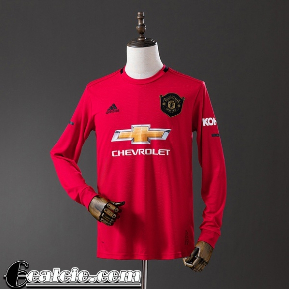 Manchester United Retro Maglia Calcio Prima Uomo Manga Larga 19 20 FG1071