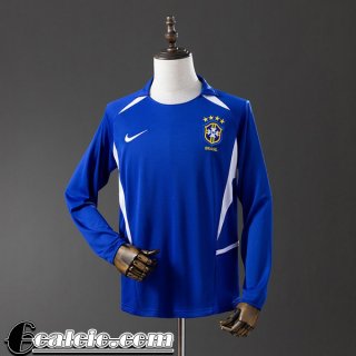 Brasile Retro Maglia Calcio Seconda Uomo Manga Larga 2002 FG1073 Brasile Retro Maglia Calcio Seconda Uomo Manga Larga 2002 FG1073