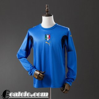 Italia Retro Maglia Calcio Prima Uomo Manga Larga 2006 FG1076
