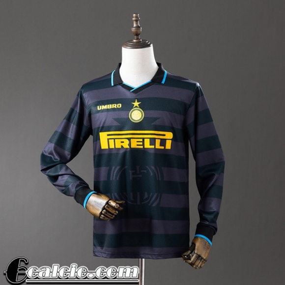 Inter Milan Retro Maglia Calcio Terza Uomo Manga Larga 97 98 FG1138 Inter Milan Retro Maglia Calcio Terza Uomo Manga Larga 97 98 FG1138