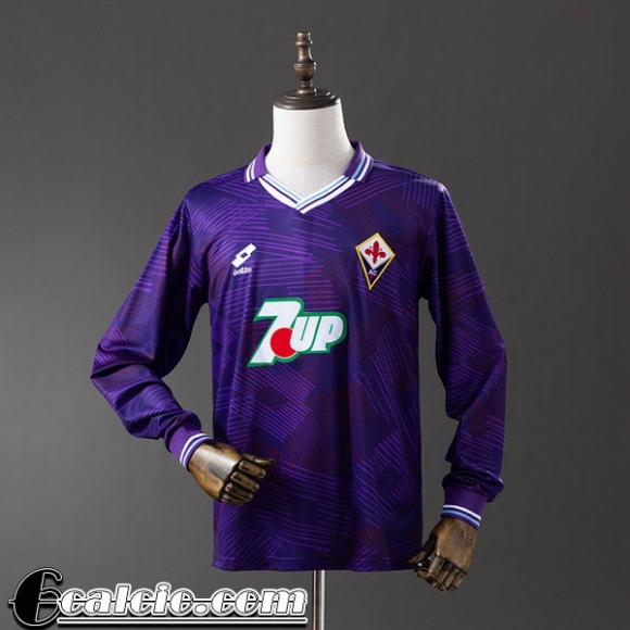 Fiorentina Retro Maglia Calcio Prima Uomo Manga Larga 92 93 FG1141 Fiorentina Retro Maglia Calcio Prima Uomo Manga Larga 92 93 FG1141