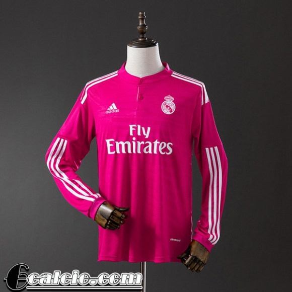 Real Madrid Retro Maglia Calcio Seconda Uomo Manga Larga 14 15 FG1153