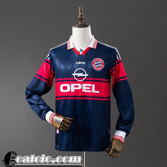 Bayern Munich Retro Maglia Calcio Prima Uomo Manga Larga 97 98 FG1156 Bayern Munich Retro Maglia Calcio Prima Uomo Manga Larga 97 98 FG1156