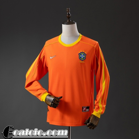 Brasile Retro Maglia Calcio Portieri Uomo Manga Larga 1998 FG1182 Brasile Retro Maglia Calcio Portieri Uomo Manga Larga 1998 FG1182