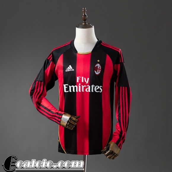AC Milan Retro Maglia Calcio Prima Uomo Manga Larga 10 11 FG1185 AC Milan Retro Maglia Calcio Prima Uomo Manga Larga 10 11 FG1185