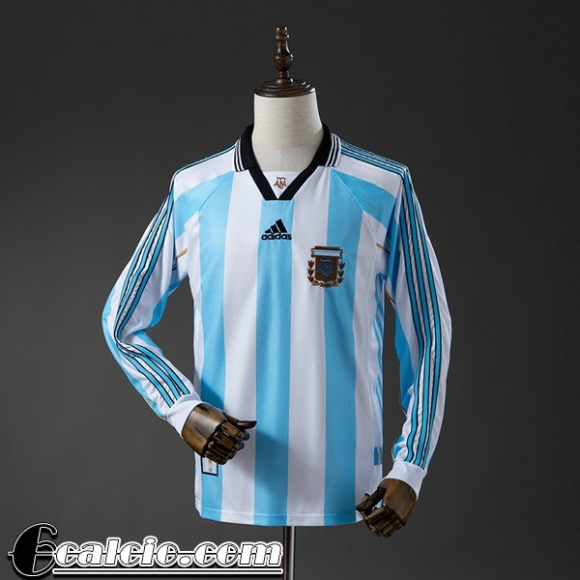 Argentina Retro Maglia Calcio Prima Uomo Manga Larga 1998 FG1186