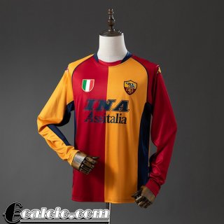 Roma Retro Maglia Calcio Edizione speciale Uomo Manga Larga 01 02 FG1187 Roma Retro Maglia Calcio Edizione speciale Uomo Manga Larga 01 02 FG1187