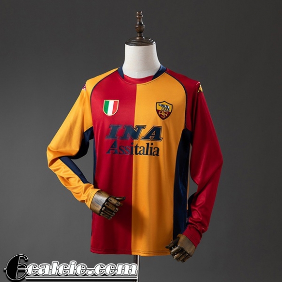 Roma Retro Maglia Calcio Edizione speciale Uomo Manga Larga 01 02 FG1187 Roma Retro Maglia Calcio Edizione speciale Uomo Manga Larga 01 02 FG1187